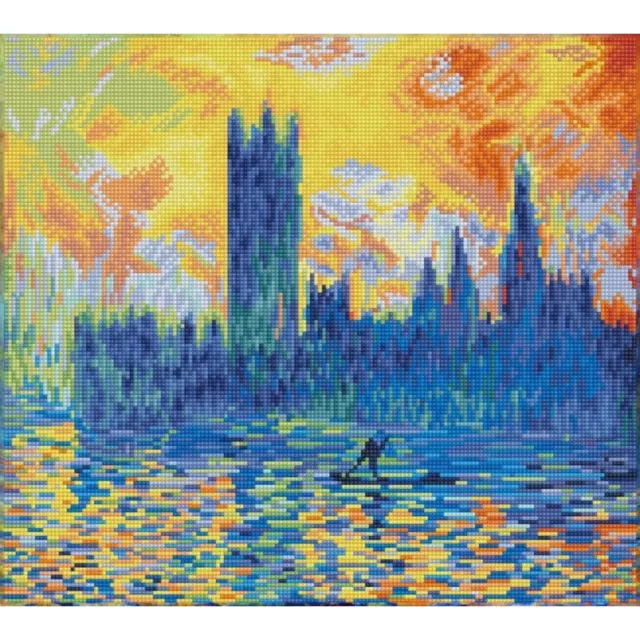 Diamond Dotz® Kit | London Parliament In Winter (Apres Monet) 46 X 41Cm Dd10.038