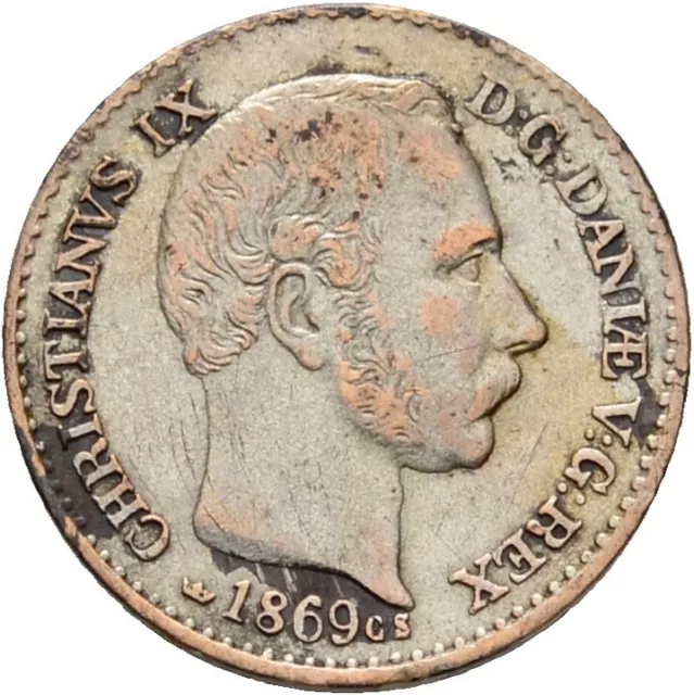 Dänemark 4 Skilling 1869 Silber 1,9 g  #LZK184