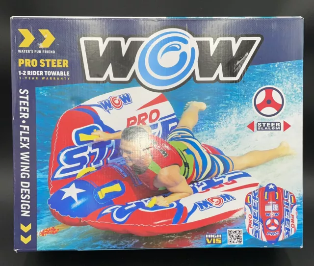 WOW Pro Steer Flex Wing Towable Tube/Float 1-2 Rider - Brand NEW