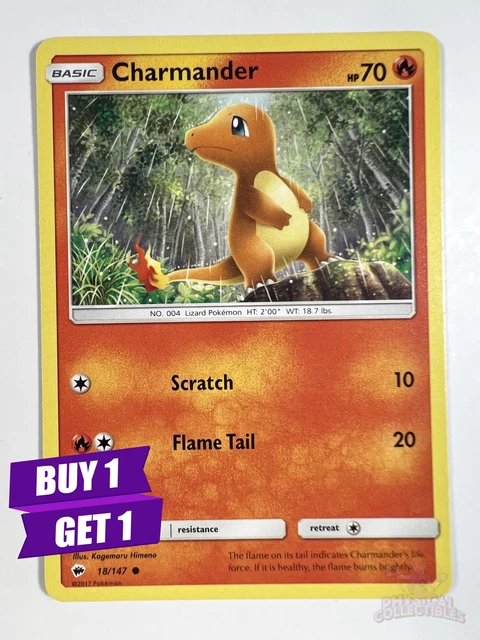 Charmander 18/147 - Burning Shadows - Common - Pokemon Card TCG