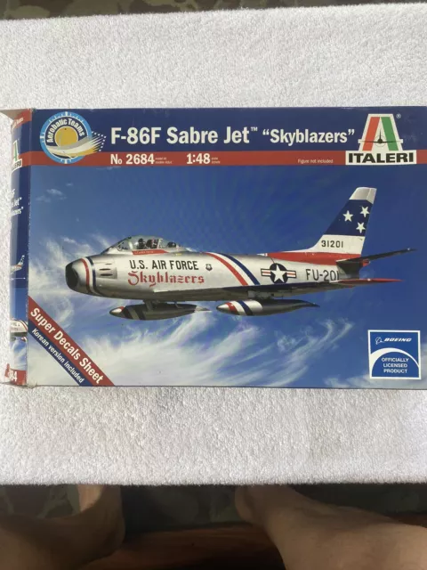 Italeri 1:48 Scale F-86F Sabre Jet Skyblazers Boeing Super Decals Sheet #2684