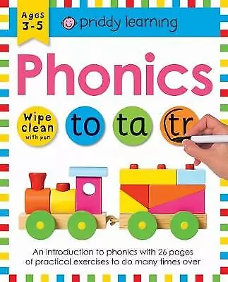 Phonics UK Edition Wipe Clean Workbooks, Roger Pri