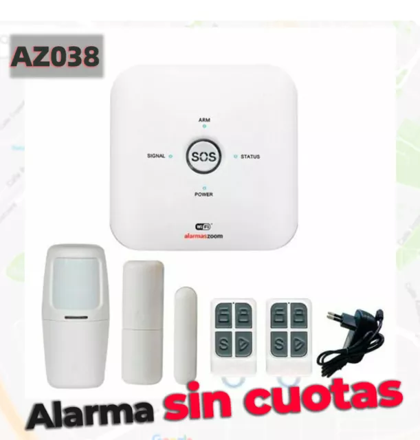Alarma para casa AZ038 Wi Fi GSM Compatible Google Home Amazon Alexa seguridad