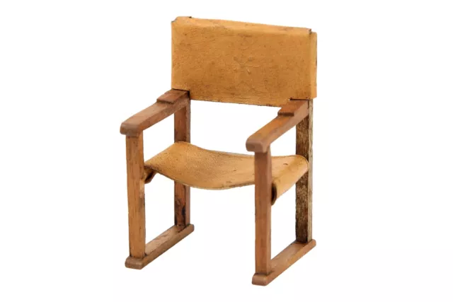 Poupées Maison Mexicain Hacienda Cuir Espagnol Colonial Fauteuil Manger Meubles