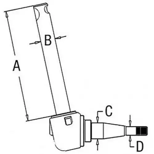 Spindle - Right Hand/Left Hand fits Massey Ferguson 135 235 508546M92