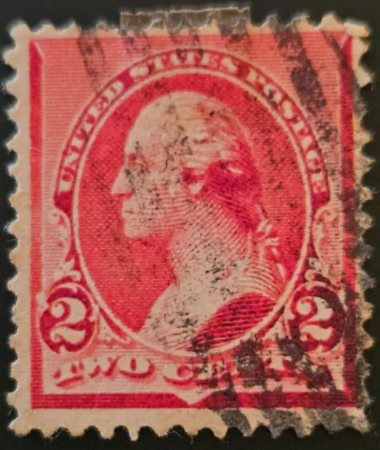 Timbre 1890 Washington 2 Cent united states postage two cent US stamp Rare