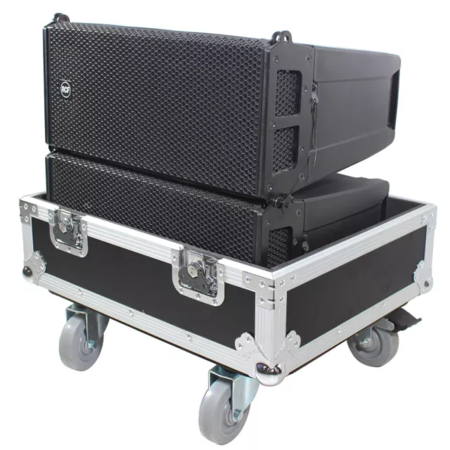 Prox ATA Road Case w/ Wheels fits 2 Line Array Dual RCF HDL6-A Speakers