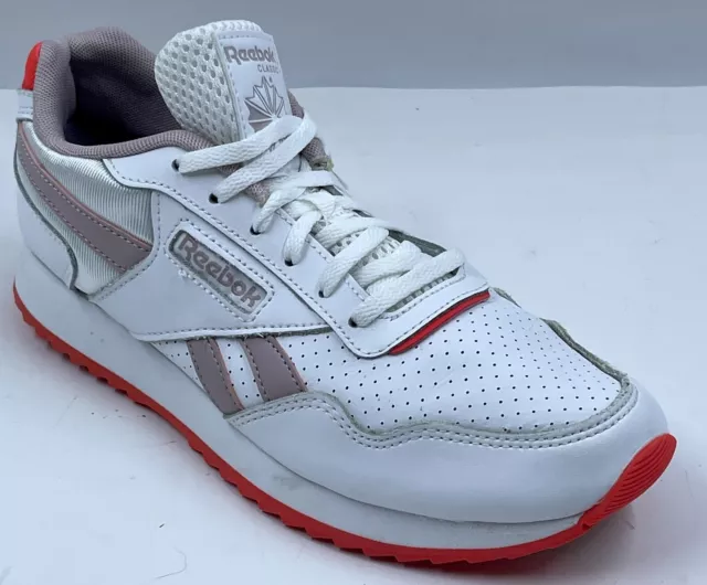Reebok Classic Harman Ripple Womens Sneakers 7.5 White/Pink Running Shoes EG0897