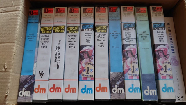 Betamax video moto cross tapes x 11 motorbike
