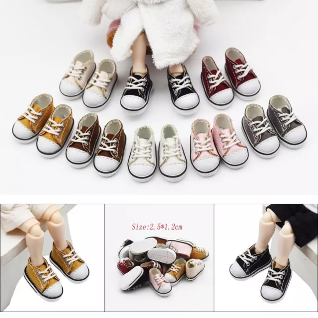 Zum Selbermachen Puppe Canvas Schuhe Mode Turnschuhe Kleidung Zubehör Freizeitkleidung Schuhe