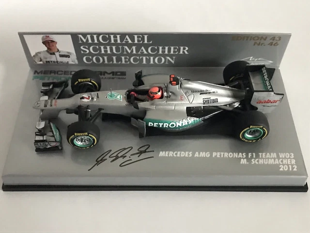 Mercedes W03 Schumacher 2012 1/43 Minichamps - Modèle Réduction Occasion - Collection F1