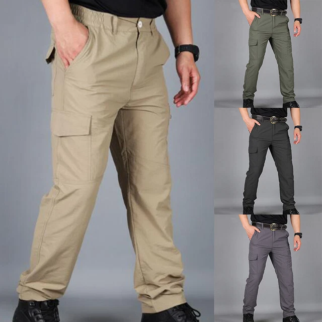 Pantaloni tattici da uomo cargo tempo libero combattimento escursionismo borsa pantaloni esterni ¬