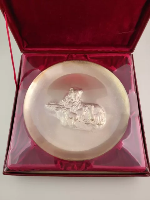 1972 Mother’s Day Lincoln Mint Sterling Silver Plate New