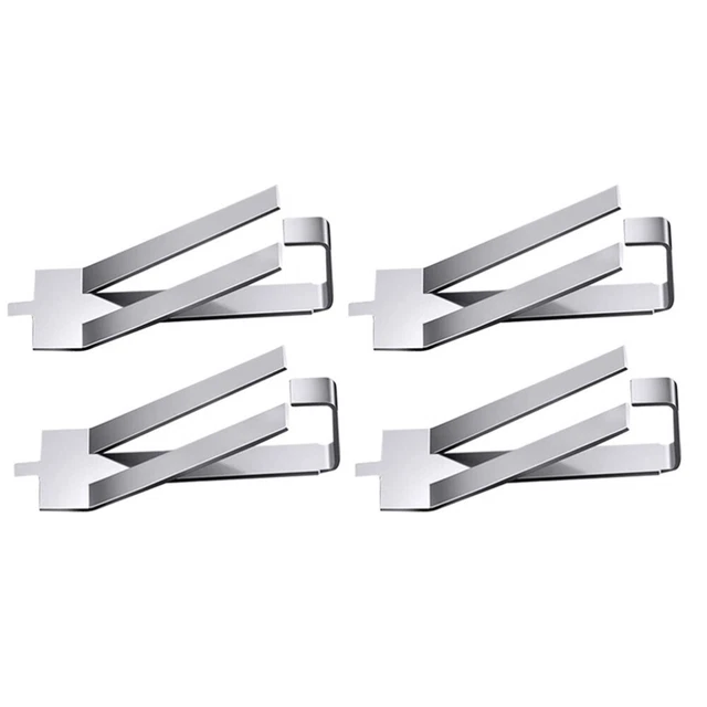 4 Pcs Glasclip Aus Edelstahl 3.88X1.27CM Rostfreier Stahl