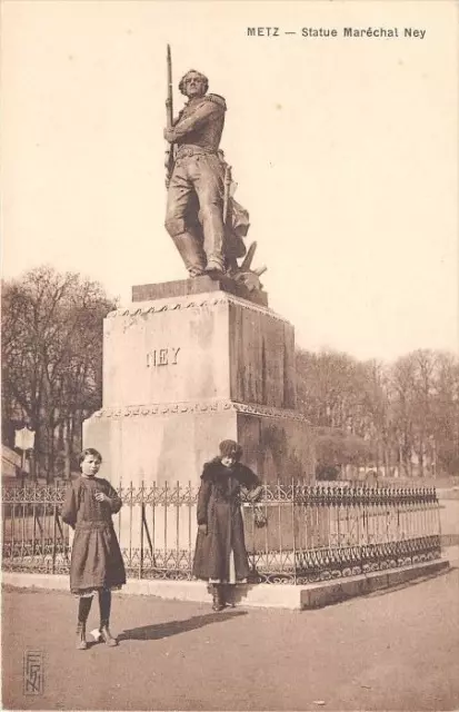 Cpa 57 Metz Statue Marechal Ney
