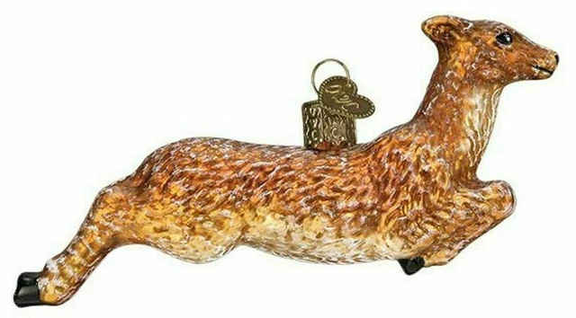 Old World | Vintage Deer Ornament ✪New✪ 51007 Rare Retired Glass Woodland Doe Us