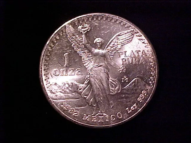 Mexico 1 Ounce Silver Libertad 1982 Ch Bu