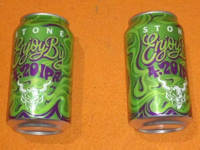 Empty 2 Stone Brewery Enjoy By 4/20 IPA Beer Cans