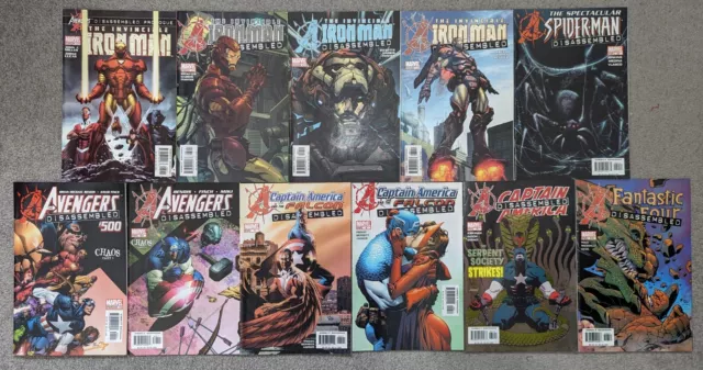 Marvel Avengers 500 Disassembled Story Tie-in Comics Bundle Iron Man