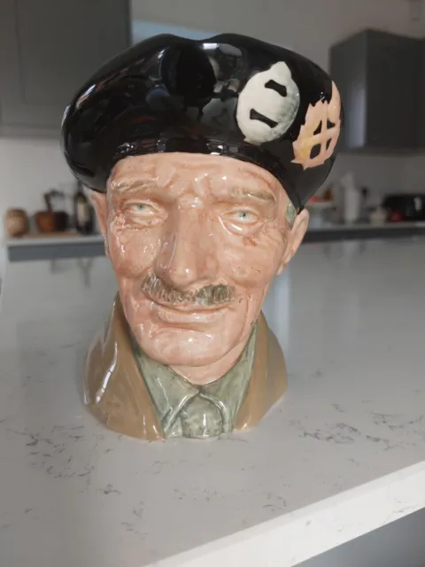 Royal Doulton Large MONTY Character Toby Jug D 6202 Excellent Condition 6.25" H