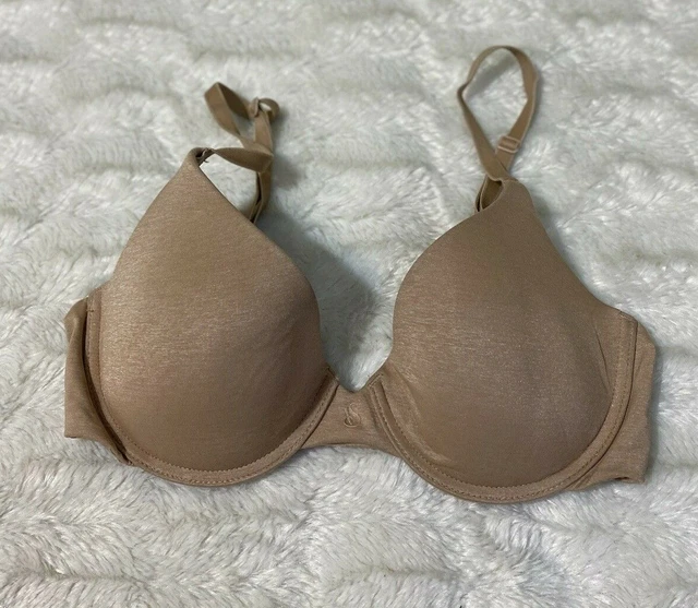 Victoria's Secret Uplift Semi Demi Bra Beige Womens Size 32C