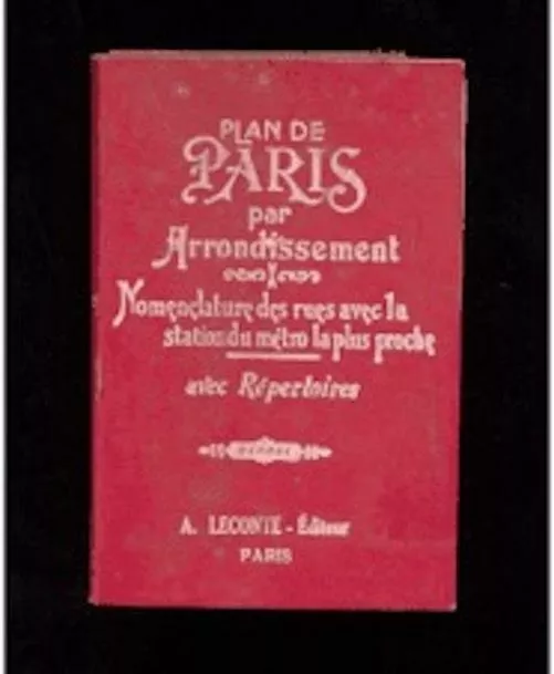 Paris par arrondissement, plans de la proche banlieue, répertoire des rues