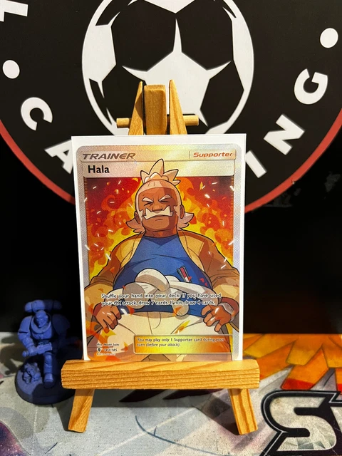 Hala 143/145 SM Guardians Rising Full Art Ultra Rare Holo Pokemon Card TCG