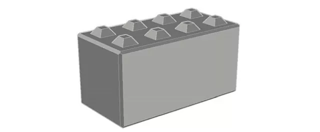 Betonsystemblock Betonblocksteine Legostein Betonblock Betonstein 120x60x60 mit