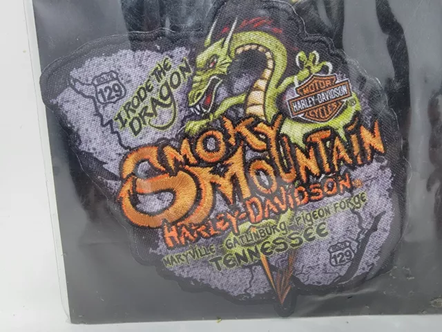 NOS Harley Davidson Patch Smokey Mountain I Rode the Dragon Tennessee