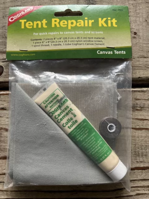 Coghlan's Tent Repair Kit, Quick Emergency Canvas & Nylon Patches