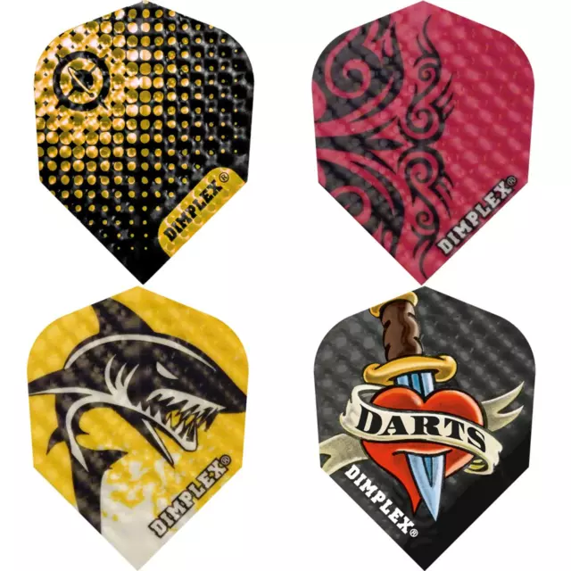 5 ENSEMBLES [15] Harrows Dimplex Dart Flights Forme standard Choisissez le...