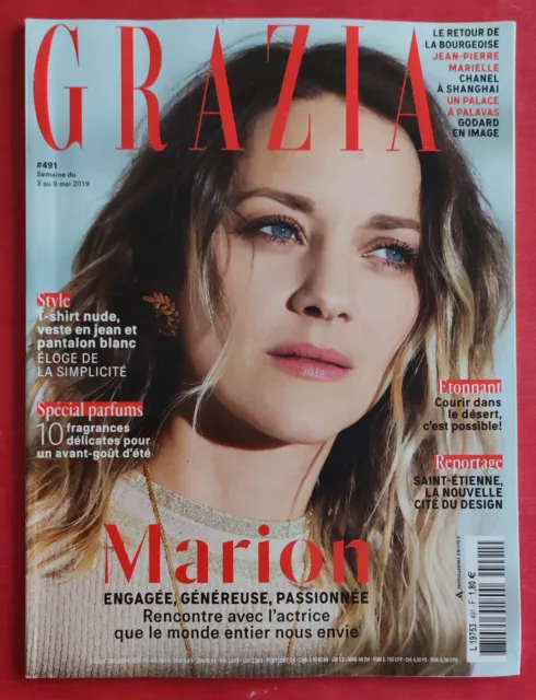 Magazine GRAZIA N°491 Avril 2019 Mode Fashion - Marion COTILLARD Voir sommaire