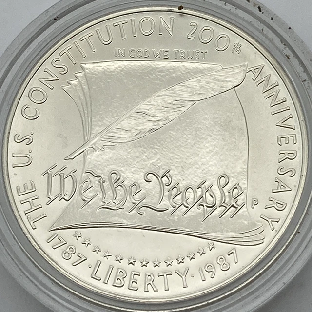 1987 U.S. CONSTITUTION 200th Anniversary One Dollar Commemorative Coin