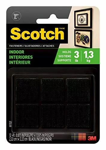 Scotch Indoor Fasteners RF7021, 7/8 in x 7/8 in (22 mm x 22 mm)