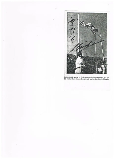SHUHEI NISHIDA 2. Olympiasieger Leichtathletik Stabhochsprung 1932/36