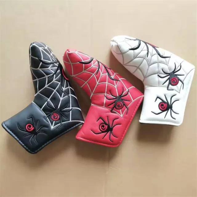 1X Spider Web Golf Putter Cover Blade Golf Headcover Red White Black Available