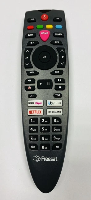 NEW FREESAT UHD-4X Smart 4K Ultra HD Digital TV Original Remote Control ...