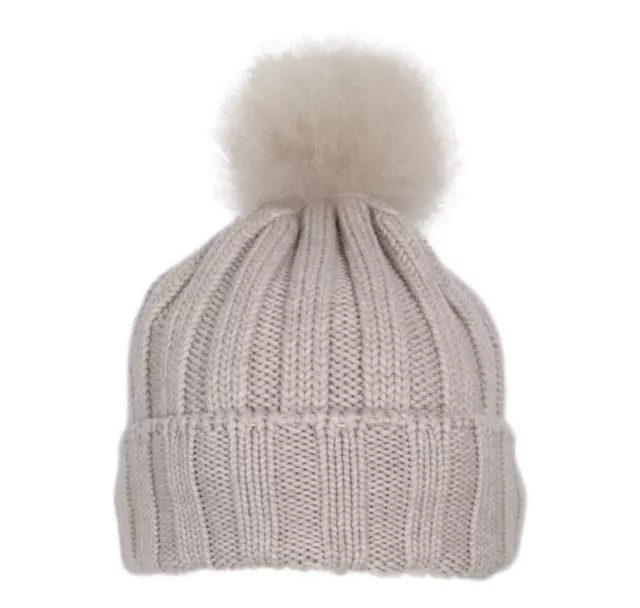 WOOLRICH Cappello Donna In Lana Pon Pon In Cashmere CFWWAC0163FRUF0428 LightT