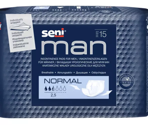 Seni - Man Normal 2,5 Einlagen - Pack á 15 Stück - NEU