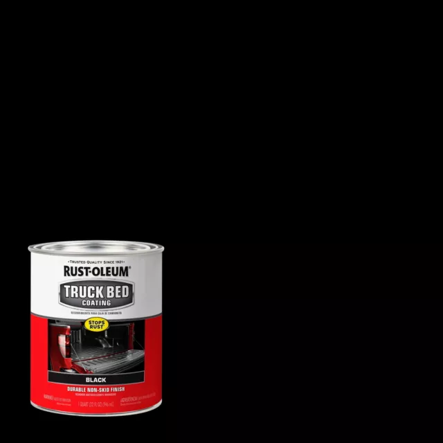 Black, Rust-Oleum Automotive Truck Bed Coating-342668, Quart