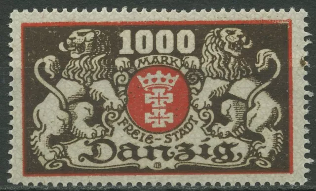 Danzig 1923 Freimarke: Großes Staatswappen 121 postfrisch