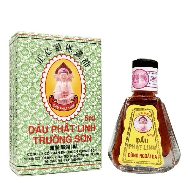 10 x Aceite medicado Dau Phat Linh-Truong Son resfriados tos dolor de cabeza 5 ml - fecha 2024
