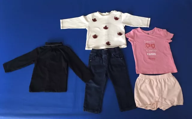 Lot de Vêtements Pour Bébé Fille 12 Mois très bon état