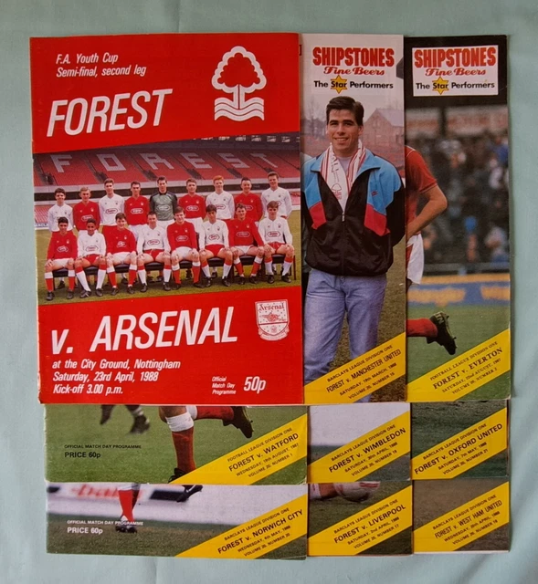 14 X 1973-74 Nottingham Forest Home Collectable Football Programmes £11 ...