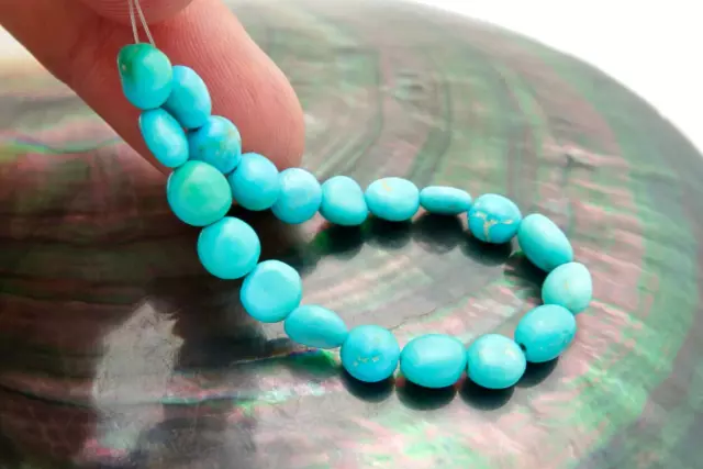 Ultra Rare Color Sleeping Beauty Turquoise Untreated Beads-Bright Shining Blue