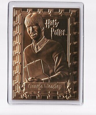 George Weasley Harry Potter Collection Danbury Mint Sealed 22kt Gold Card