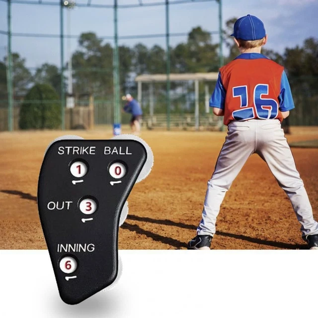 4 Wheel Baseball Clicker Comfortable Handle Referee Display for Baseball Sport