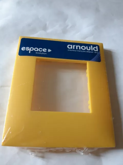 Plaque 1 poste Arnould espace évolution Jaune  réf 51205 Neuve de Stock