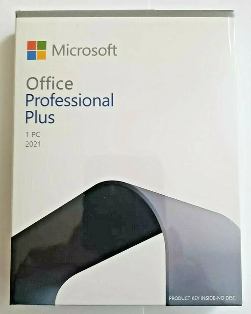 MICROSOFT OFFICE 2021 Professional Plus DVD Genuine Sealed Box 