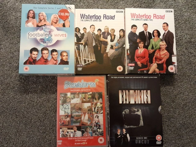 Popular TV Series DVD Inc S1 & S2 Footballers Wives & Waterloo Road,S1 Bad Girls